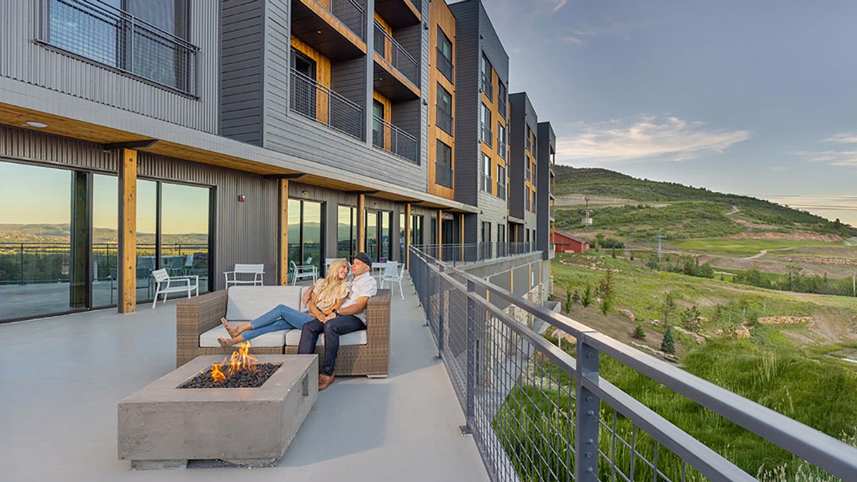 couple sitting on patio